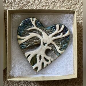 Jeremy Diller | Blessed Heart Raku Pottery Heart